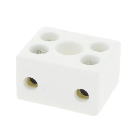 Kostka elektryczna ceramiczna 2-polowa 250 V~ 10 A do łączenia przewodów, KOSTKA20