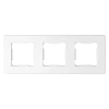Ramka potrójna, plastikowa, biała, QUAD Electromalt, QAD1003W