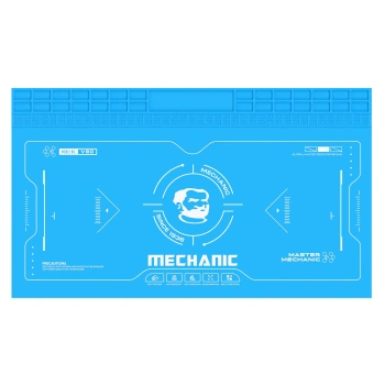 Mata silikonowa do lutowania i napraw 60 x 35 cm, numerowane przegródki, zwijana, Mechanic V80