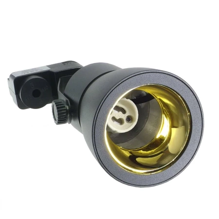 Reflektor szynowy z gniazdem GU10, model GOLDI 73mm czarny