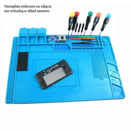 Silikonowa mata serwisowa 45x30cm z magnesami