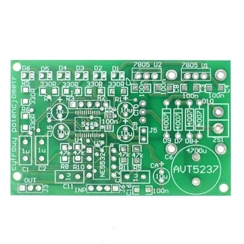Cyfrowy potencjometr audio z impulsatorem - PCB do projektu AVT 5237