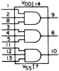 Bramka AND 4073 - 3 kanały - 3÷15V - DIP14