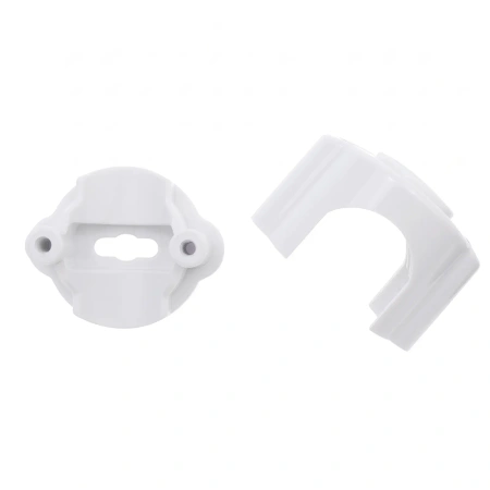 Uchwyt kabla plastikowy 42×32 mm natynkowy biały - Retro PRL