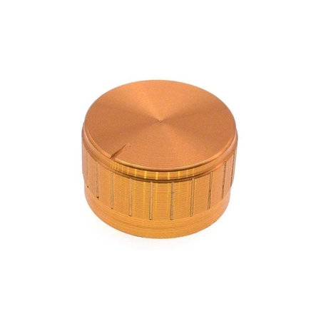 Gałka aluminiowa do potencjometru na oś 6mm - 30x17mm - złota