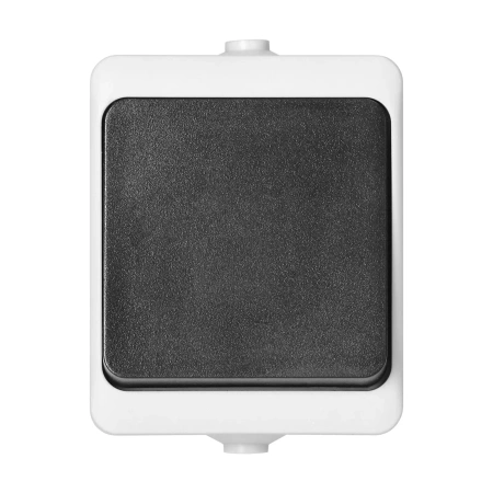 Włącznik natynkowy pojedynczy ORNO AQUATIC MINI IP54 10A 230V biało-czarny