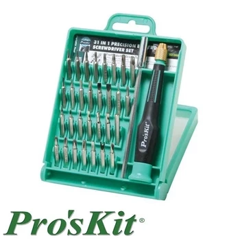 Zestaw bitów precyzyjnych z rączką i przedłużką, 31 szt, Proskit SD-9802