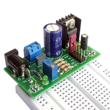 Zasilacz do płytek stykowych 1.5-9V 1.5A - zlutowany KIT AVT 3072