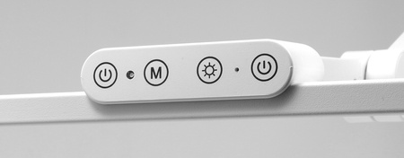 Lampa biurkowa LED z podstawą - profesjonalna z regulacją barwy i jasności - liniowa 72cm - 2 ramiona - 1380lm - biała - FDDL09