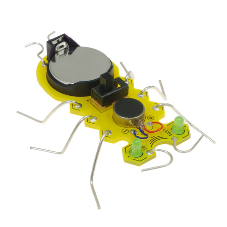 Żółty robaczek DIY do nauki lutowania AVT EDU657