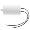Kondensator rozruchowy do silnika 4µF 450VAC, CBB60, przewody, Ø30 × 60 mm