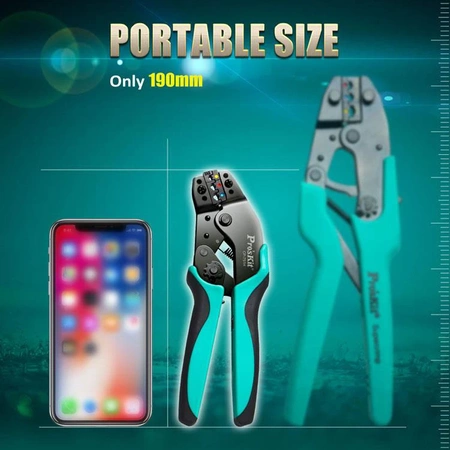 Zaciskarka konektorów izolowanych 0.25-2.5mm2, Proskit CP-751H