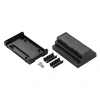 Obudowa modułowa na szynę DIN Z104, 88,8 × 138,8 × 62,8 mm, ABS V0, czarna, Kradex