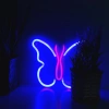 Neon LED "motyl", dekoracja LED 22,5x19,5cm zasilanie z baterii lub USB
