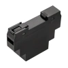Obudowa modułowa na szynę DIN Z105, 17,5 × 90 × 64,9 mm, ABS V0, czarna, Kradex