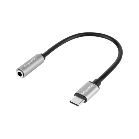 Adapter wtyk USB C - gniazdo jack 3.5 stereo Kruger&Matz