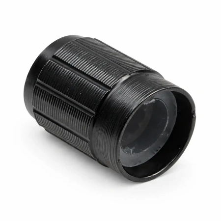 Gałka aluminiowa do potencjometru na oś 6mm - 12,8x17mm - czarna, srebrny znacznik - GCL13
