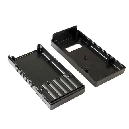 Obudowa 190x93, h=41mm ABS z okienkiem, miejsce na baterie, KM103