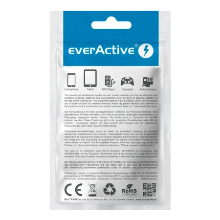 Ładowarka sieciowa everActive GaN SC-330Q z gniazdem USB QC3.0 oraz USB-C PD 20W