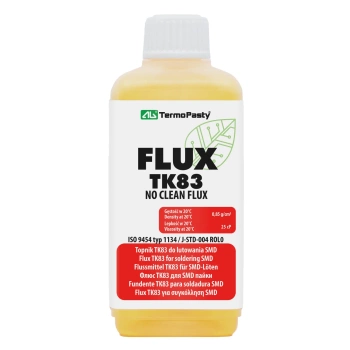 Topnik do lutowania FLUX TK83 - butelka z pędzelkiem 100ml - AGTermoPasty AGT-045