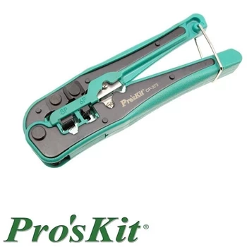 Zaciskarka RJ45 RJ11 RJ12 RJ22 z obcinaczem i stripperem ProsKit CP-373