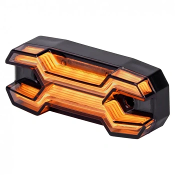 Lampa obrysowa LED X-SPIDER NEXO boczna pomarańczowa z kierunkowskazem, 12/24 V, ze wspornikiem - L1323