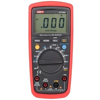 Multimetr Uni-T UT-139A, 2000 zliczeń, True RMS, NCV, test baterii