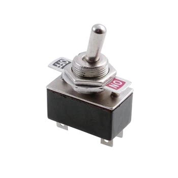 Przełącznik KN3-2 2-pozycyjny ON-OFF+OFF-ON, bistabilny, 2A, 250V AC, czarny