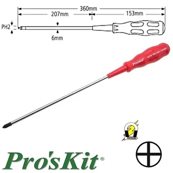 Wkrętak krzyżak PH2, seria Pro-Soft, 360mm, Proskit 89417B
