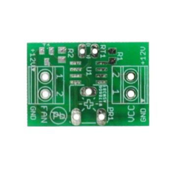 Sterownik wentylatora 12 V - termostat z regulowanym progiem - PCB do projektu AVT 1564