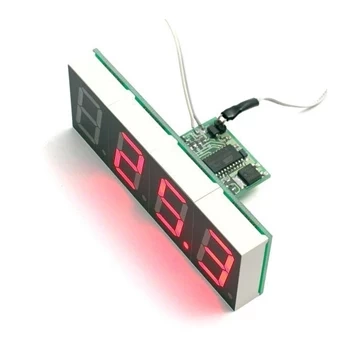 Termometr LED - wersja 27mm czerwony - KIT AVT 1697/2