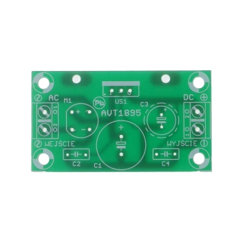 Uniwersalny moduł zasilający 78xx 1A - PCB do projektu AVT 1895