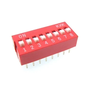 Przełącznik DIP-SWITCH 8-sekcyjny ON-OFF do konfiguracji PCB
