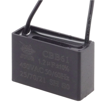 Kondensator rozruchowy do silnika 1,2µF 450VAC, CBB61, przewody ok. 10 cm, 35 × 14 × 23 mm