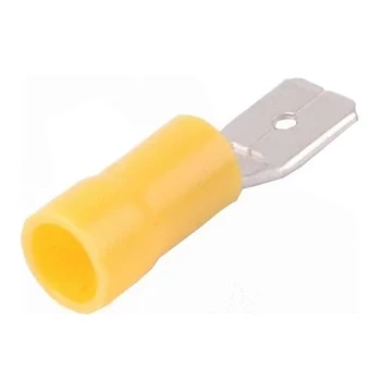 Konektor płaski męski izolowany 6.3mm 0.8mm 4-6mm² - końcówka kablowa SGE
