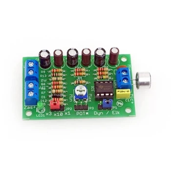 Wzmacniacz mikrofonowy mono dla mikrofonu elektretowego - KIT AVT 2728