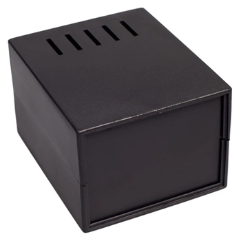 Obudowa uniwersalna wentylowana z panelami bocznymi 90,0 mm × 110,0 mm × 68,0 mm z PS, kolor czarny Z3AW KRADEX