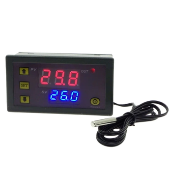 Regulator temperatury W3230, zakres -50 do 120°C, zasilanie 12 V, moduł z sondą