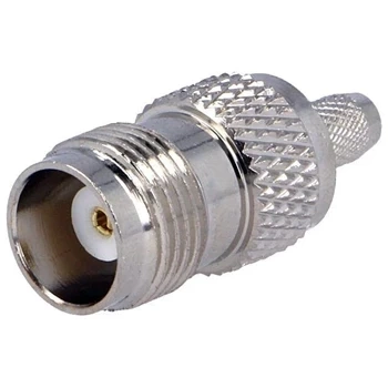 Wtyk TNC żeński RG58, prosty zaciskany na przewód