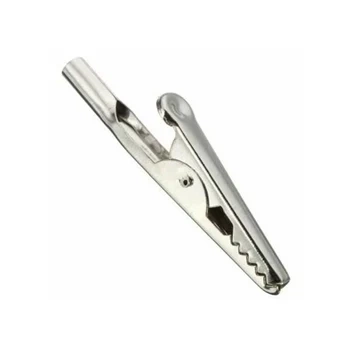 Krokodylek laboratoryjny 51mm - zacisk nieizolowany - 10 sztuk