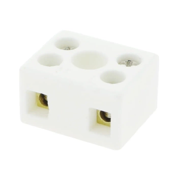 Kostka elektryczna ceramiczna 2-polowa 250 V~ 10 A do łączenia przewodów, KOSTKA20