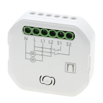 Inteligentny przekaźnik dopuszkowy - sterownik kurtynowy, WiFi + BLE, Tawoia Smart Home