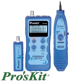 Tester LAN RJ45, RJ11, BNC, USB, IEEE1394, szukacz par, Proskit MT-7059