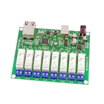 Karta przekaźników z interfejsem Ethernet - zlutowany KIT AVT 5250