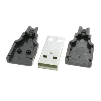 Wtyk USB A, do montażu na przewodzie