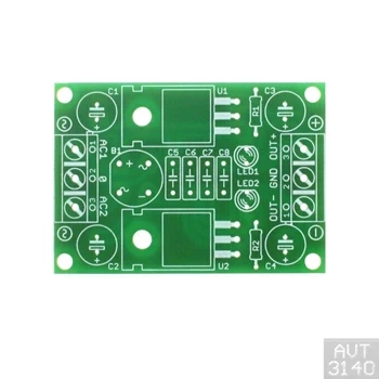 Modułowy zasilacz symetryczny 5V, 9V, 12V, 15V - PCB do projektu AVT 3140