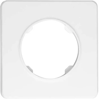 Ramka pojedyncza, plastikowa, biała, OVAL Electromalt, OVA1001W