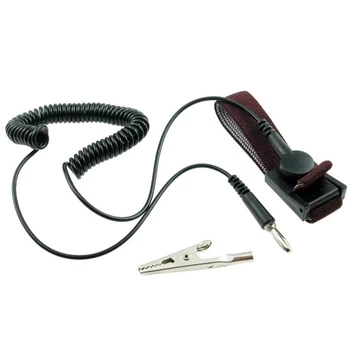 Opaska uziemiająca na rękę, spiralny przewód 1.5m ZD-152A