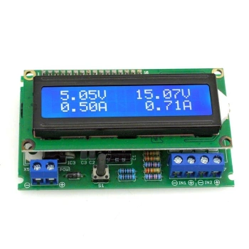 Multimetr panelowy 2-kanałowy z wyświetlaczem LCD - KIT AVT 5399