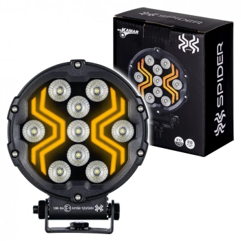 Lampa robocza LED samochodowa, X-SPIDER 3, 18W, 9 LED, 12V/24V, IP67, L0196